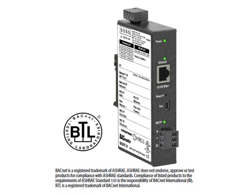 BASRT-B | BACNET/IP TO MS/TP ROUTER DIN RAIL MOUNT