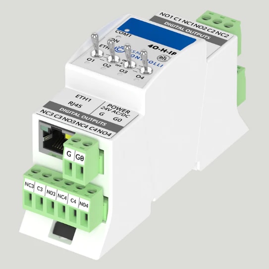 iSMA-B-4O-H-IP | I/O module with Modbus TCP/IP (with built in Modbus ...