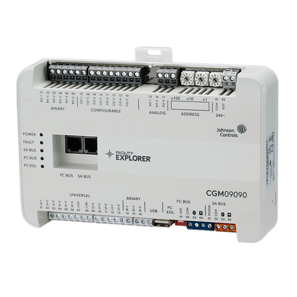 F4-CGM09090-0 | CONTROLLER MS/TP & N2 COMMUNICATION - 18 I/O PTS - REAL-TIME CLOCK - 32 BIT MICROPROCESSOR - 24 VAC INPUT