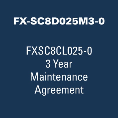 FX-SC8D025M3-0 | FX80 25 SM 3YR; INITIAL PURCHASE 3 YEAR SOFTWARE MAINTENANCE FOR FX80 25 - 99 FIELD DEVICES