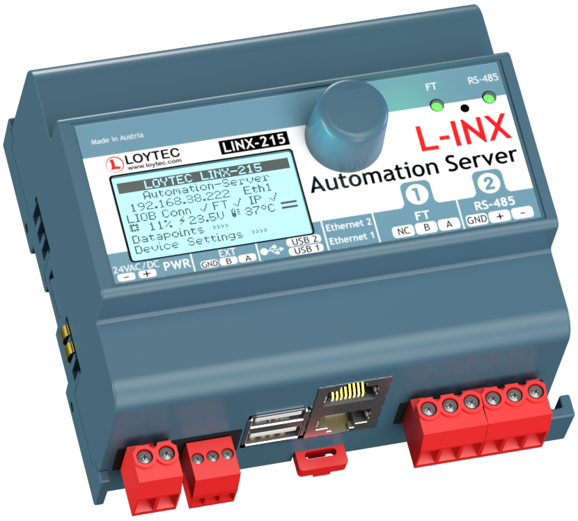 LINX-215 | LINX-215 Automation Server expandable with up to 8 I/O modules via L