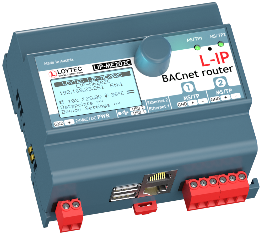 Distech Mstp Router LIP-ME202C | LIP-ME202C - BACnet IP to MSTP router - 2x MS/TP interface ...
