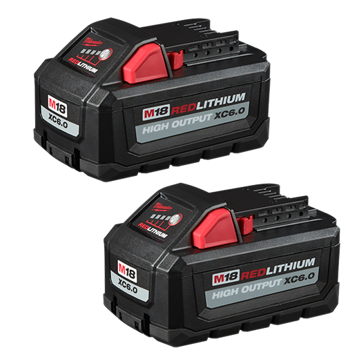 48-11-1862 >> M18 REDLITHIUM HIGH OUTPUT XC6.0 BATTERY 2-PACK