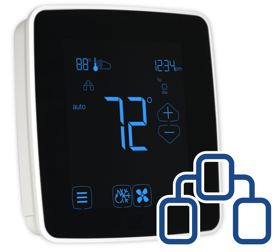 X7-IP-W | Color Touchscreen: Gas, Electric, Oil, Heat Pump (up to 3 ...